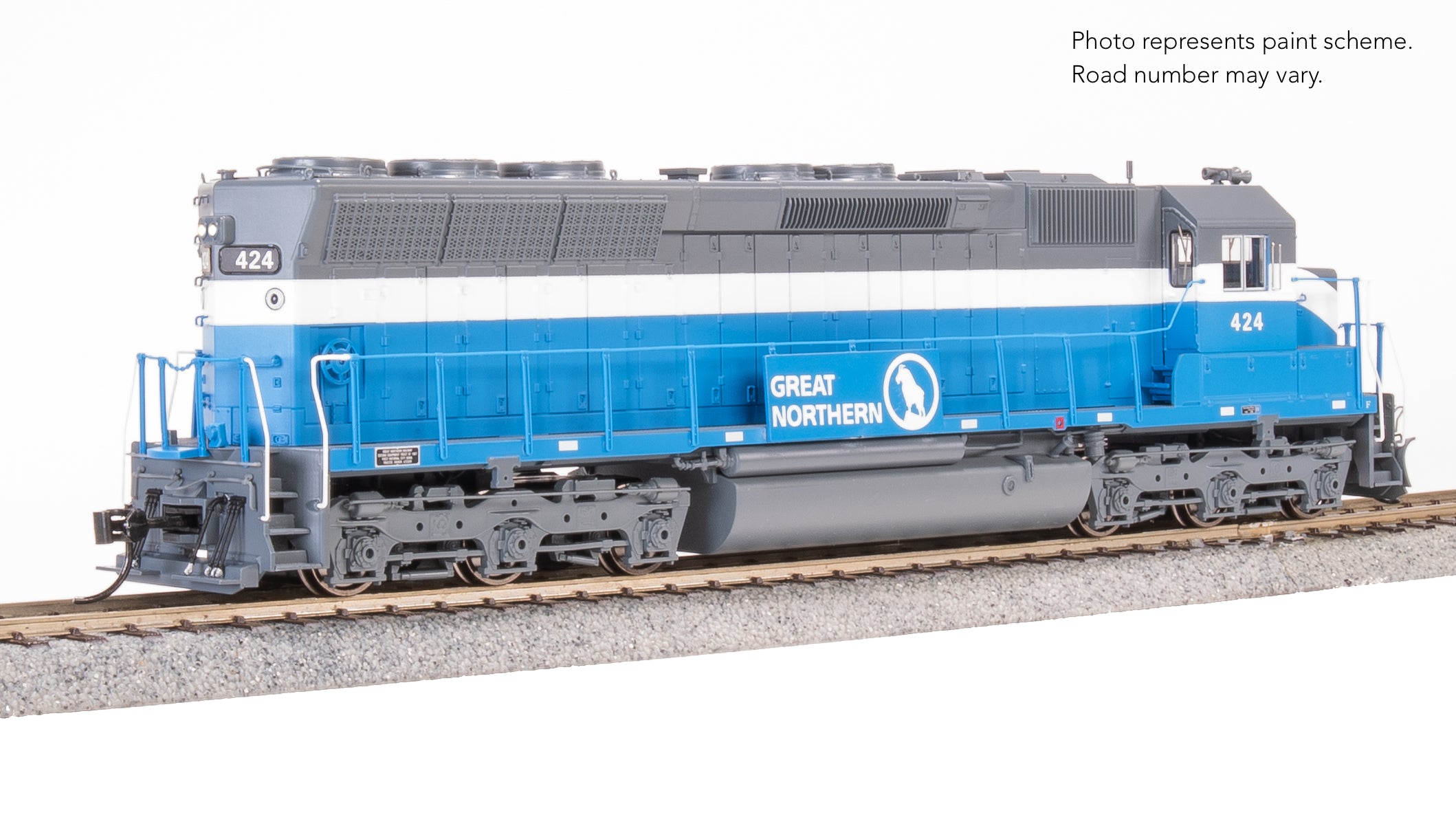 9803 EMD SD45, GN 424, Big Sky Blue, Paragon4 Sound/DC/DCC, HO