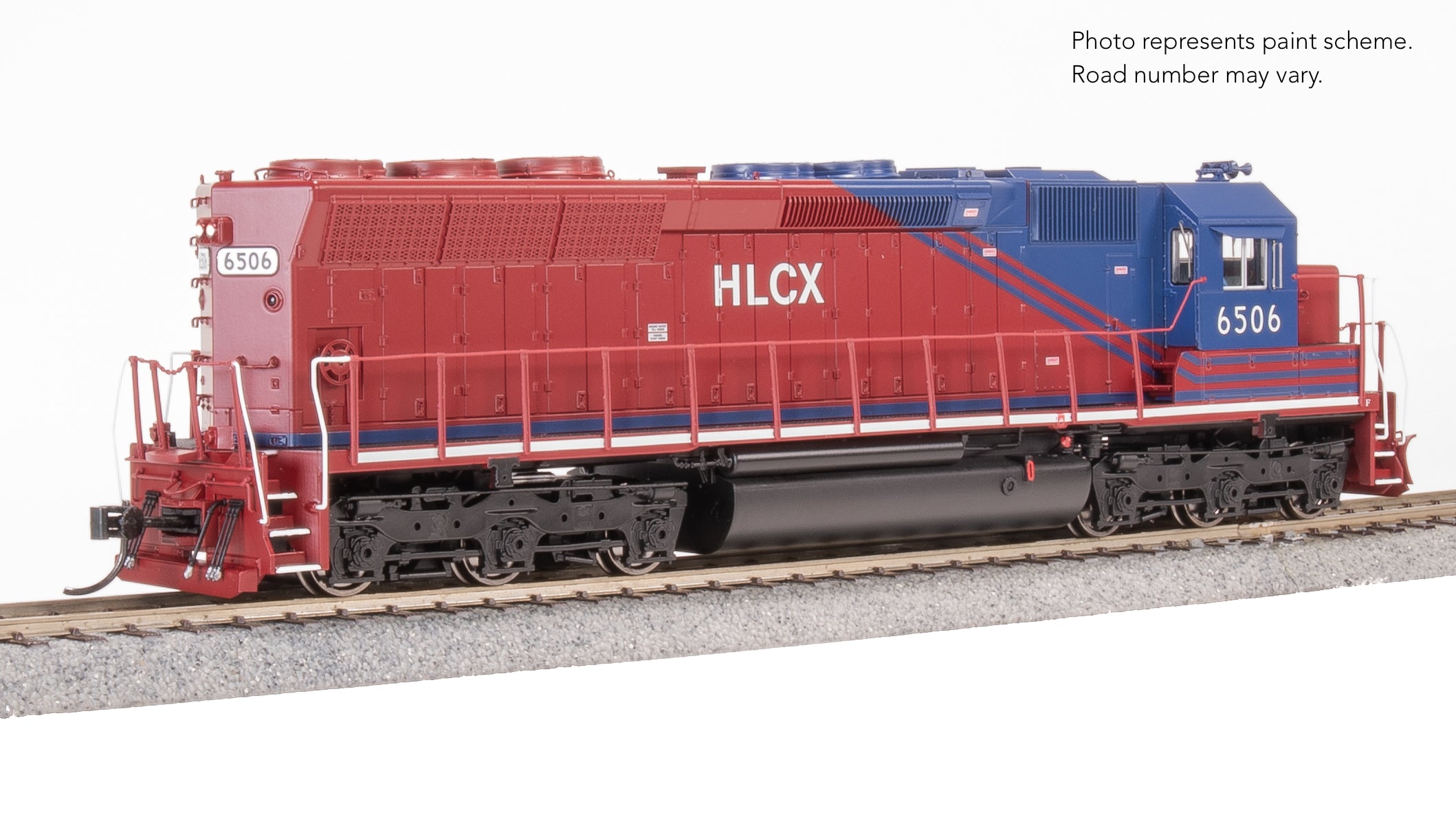 9806 EMD SD45, HLCX 6506, Red & Blue, Paragon4 Sound/DC/DCC, HO