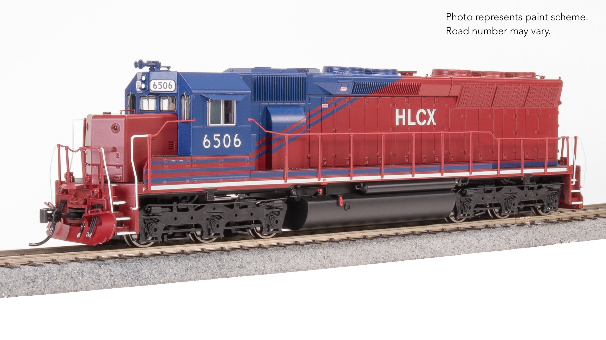 9808 EMD SD45, HLCX 6506, Red & Blue, No-Sound / DCC-Ready, HO