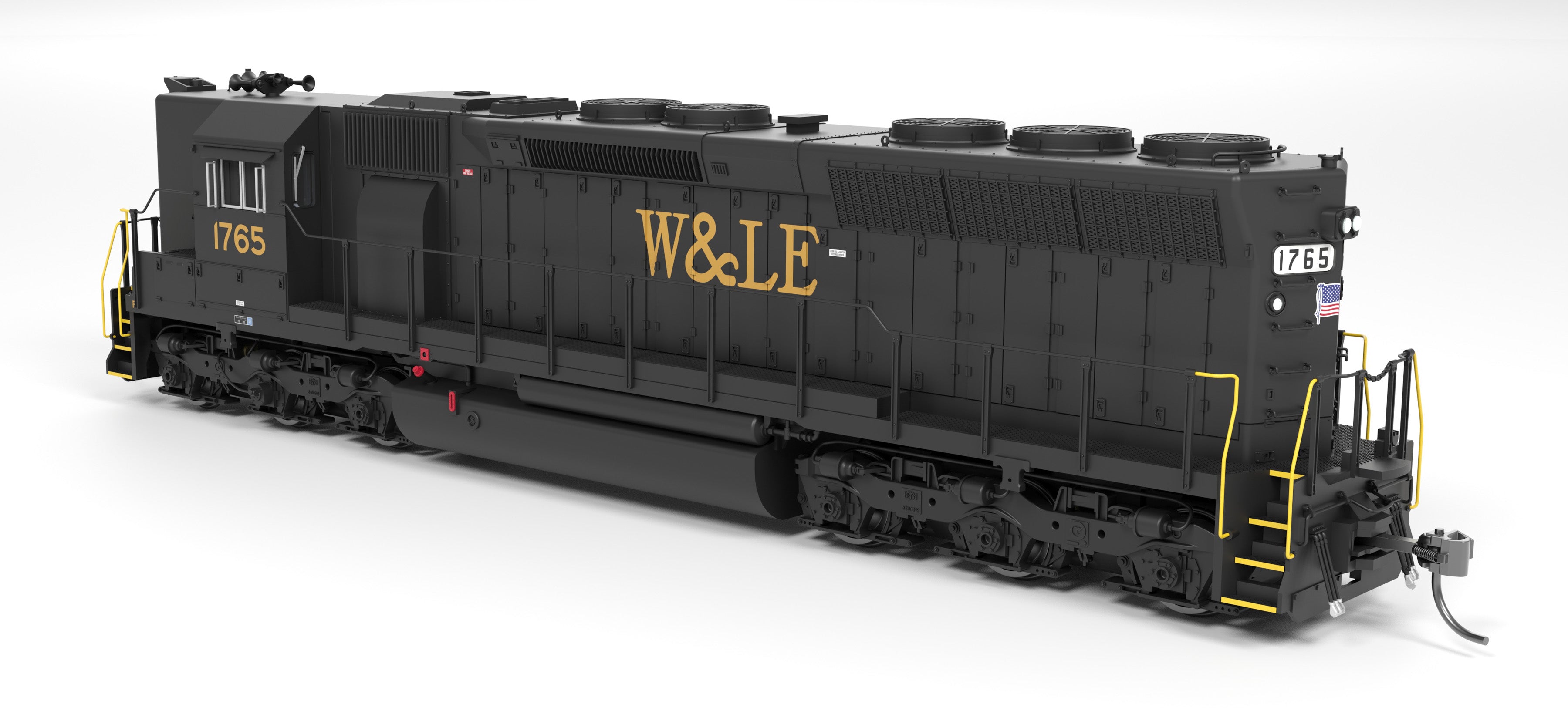 9795 EMD SD45, W&LE 1768, Early Scheme, Paragon4 Sound/DC/DCC, HO (Available from Hobbytyme Distributors)