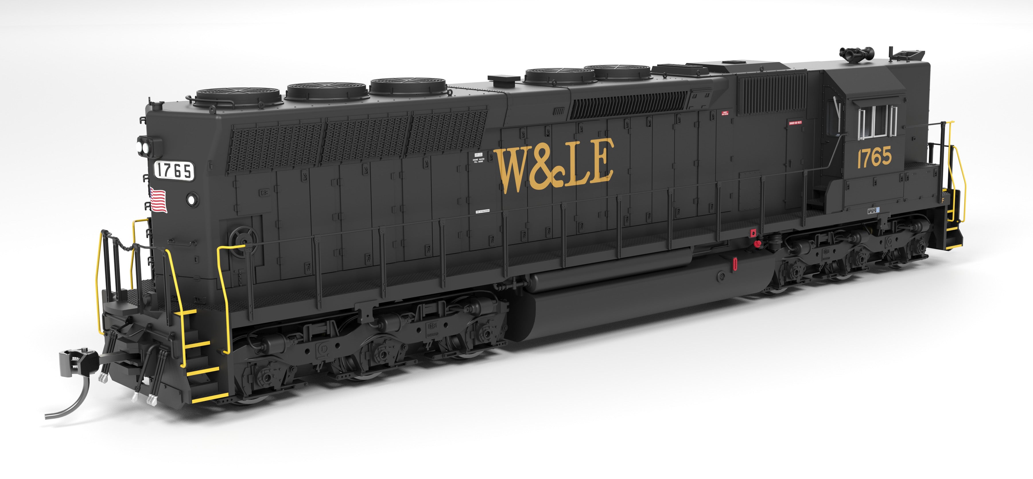 9795 EMD SD45, W&LE 1768, Early Scheme, Paragon4 Sound/DC/DCC, HO (Available from Hobbytyme Distributors)