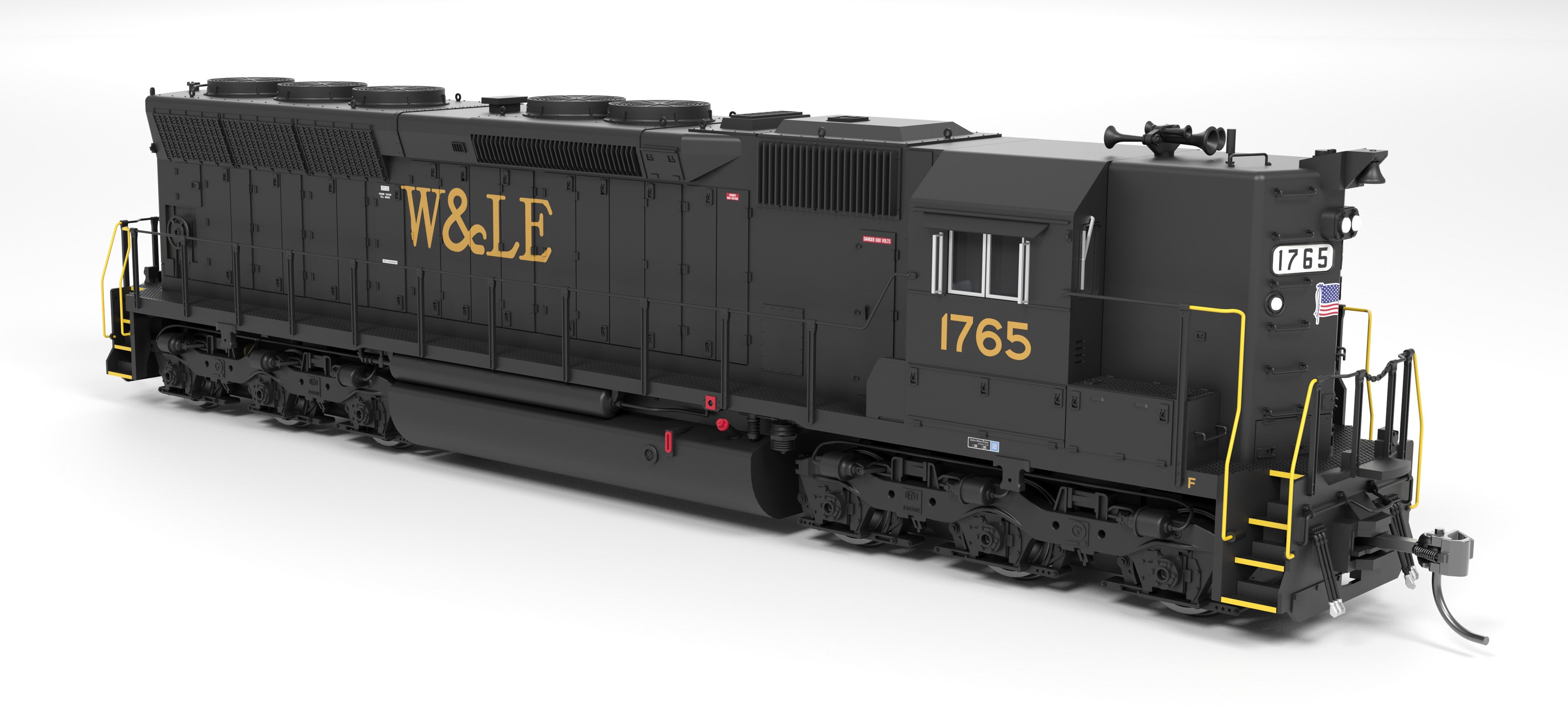 9795 EMD SD45, W&LE 1768, Early Scheme, Paragon4 Sound/DC/DCC, HO (Available from Hobbytyme Distributors)