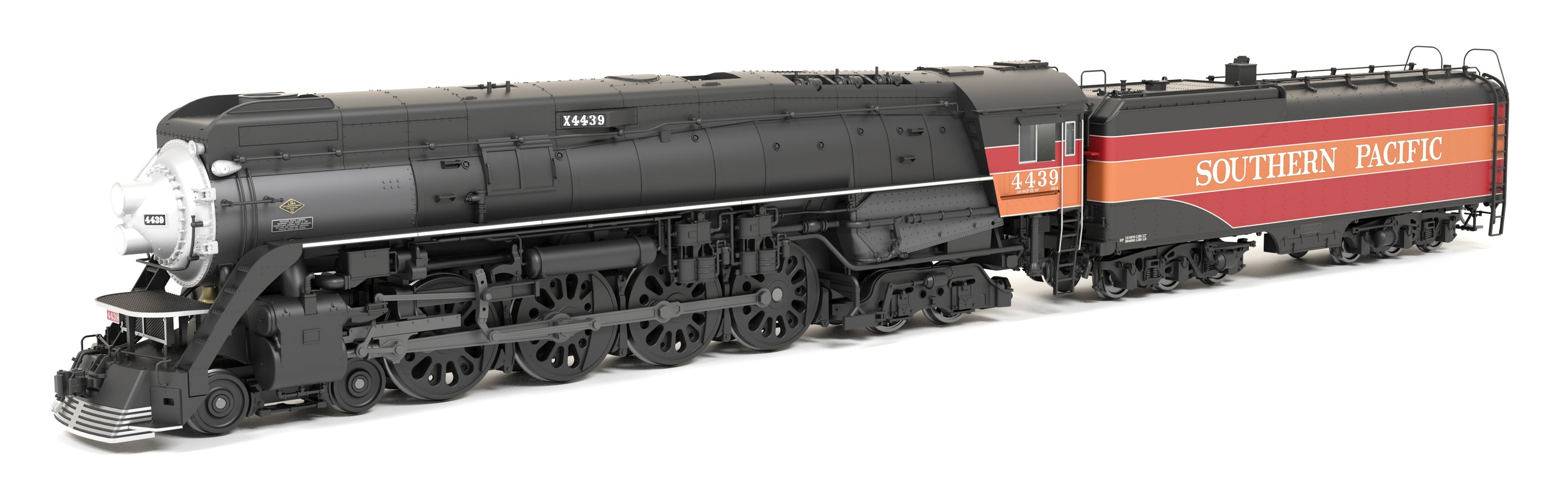 REFURBISHED R9833 Southern Pacific GS-4 4-8-4, #4444, Deskirted, Partial Daylight Paint, w/ Trim on Pilot, No-Sound / DCC-Ready, HO