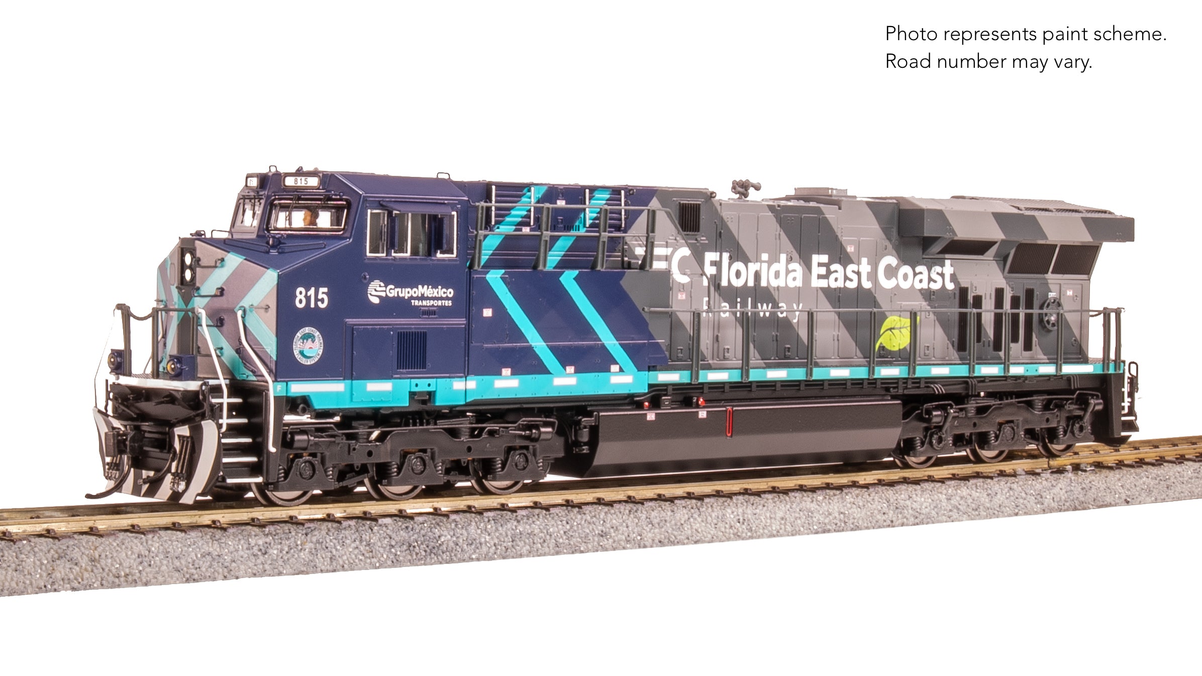 9871 GE ES44AC, FEC 815, Modern Grupo Mexico Scheme, No-Sound / DCC-Ready, HO