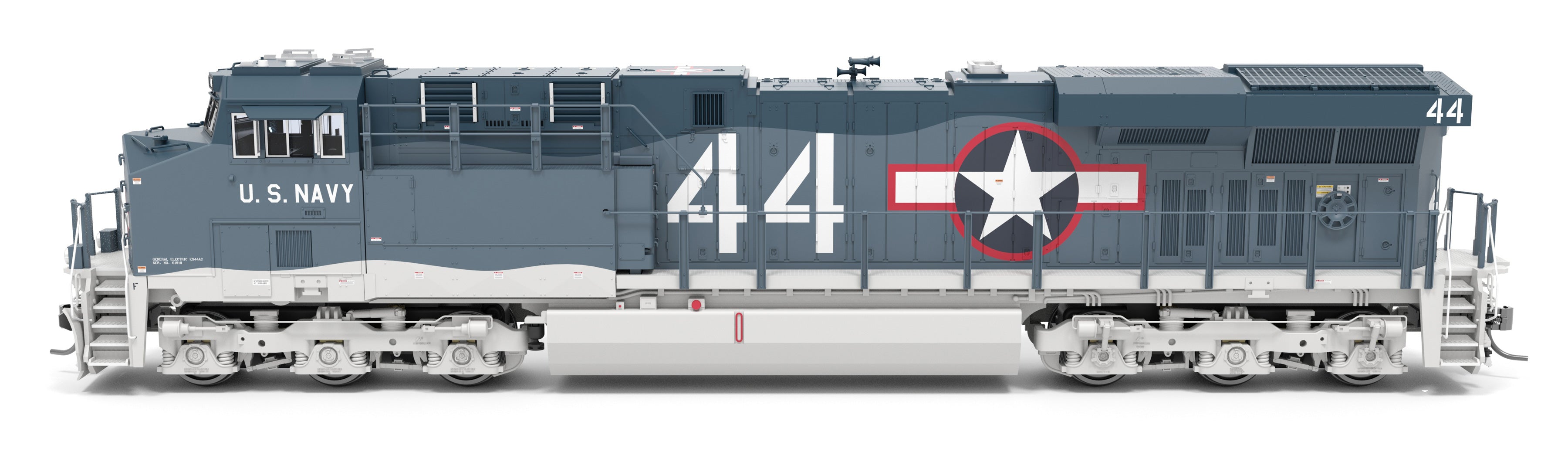 9875 GE ES44AC, US Navy #44, Fantasy Paint Scheme, No-Sound / DCC-Ready, HO