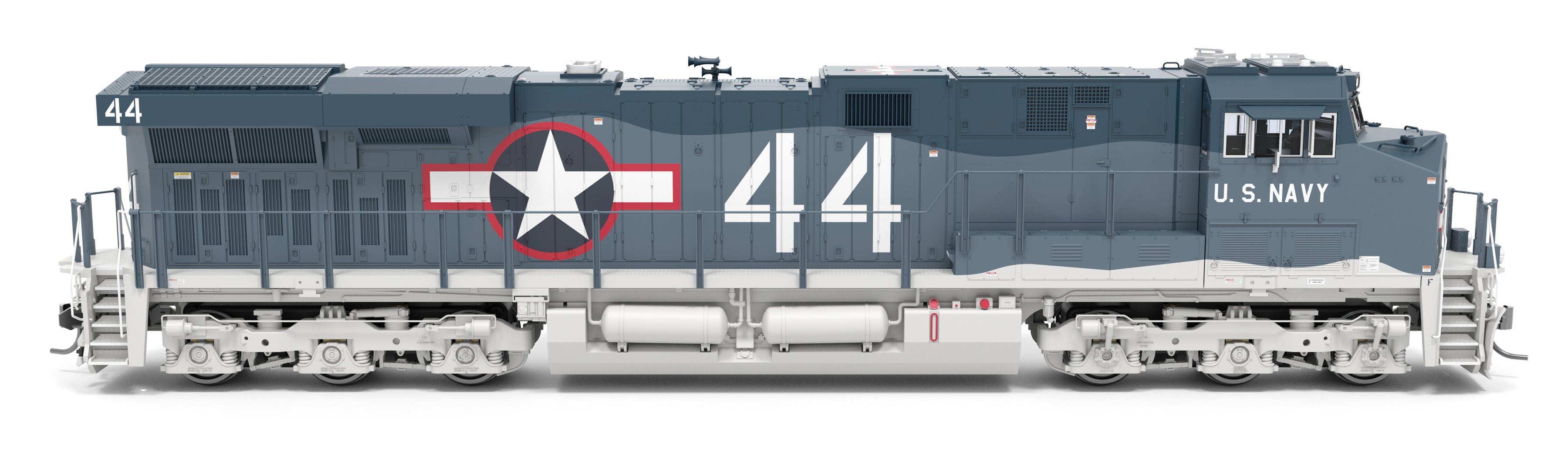 9875 GE ES44AC, US Navy #44, Fantasy Paint Scheme, No-Sound / DCC-Ready, HO