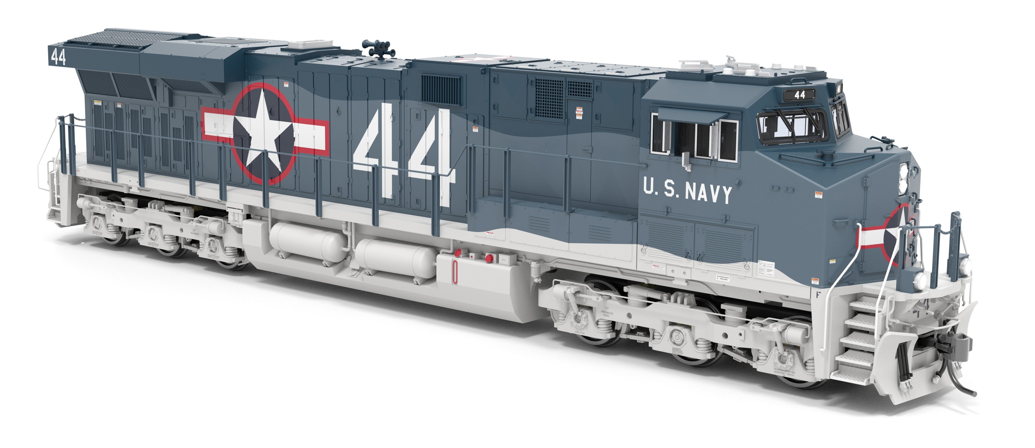 9875 GE ES44AC, US Navy #44, Fantasy Paint Scheme, No-Sound / DCC-Ready, HO
