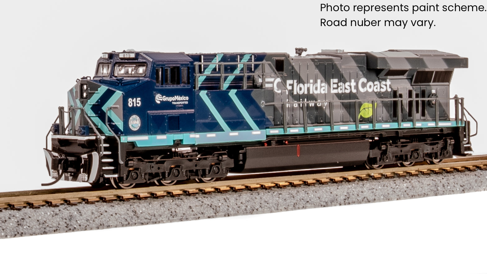 9892 GE ES44AC, FEC 815, Modern Grupo Mexico Paint, Paragon4 Sound/DC/