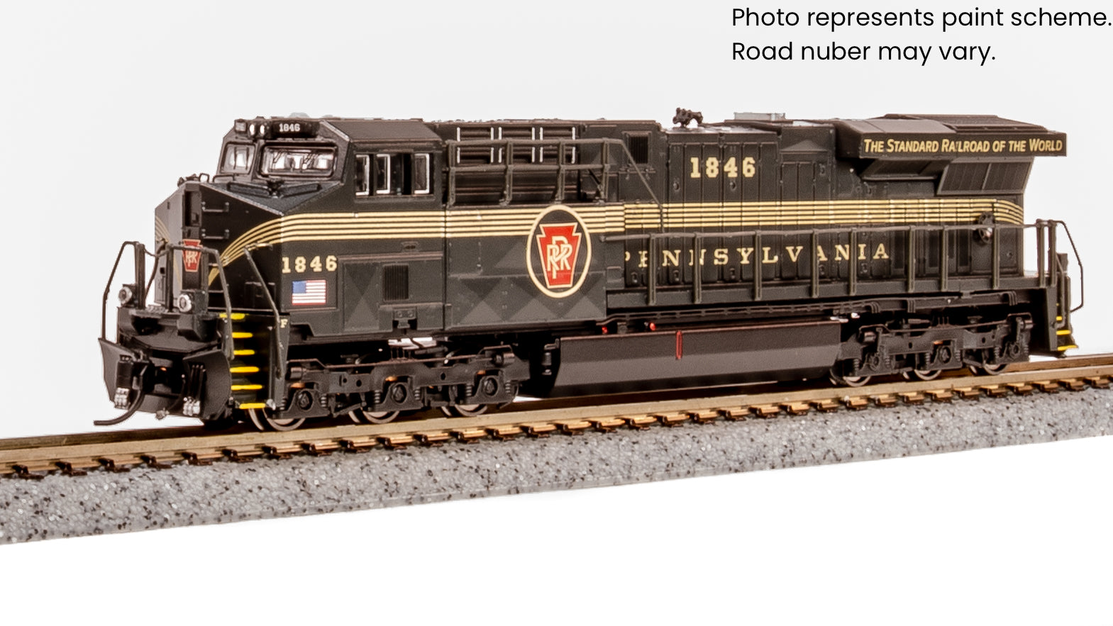 9899 GE ES44AC, PRR 1846, DGLE 5-stripe Fantasy Paint, No-Sound / DCC-