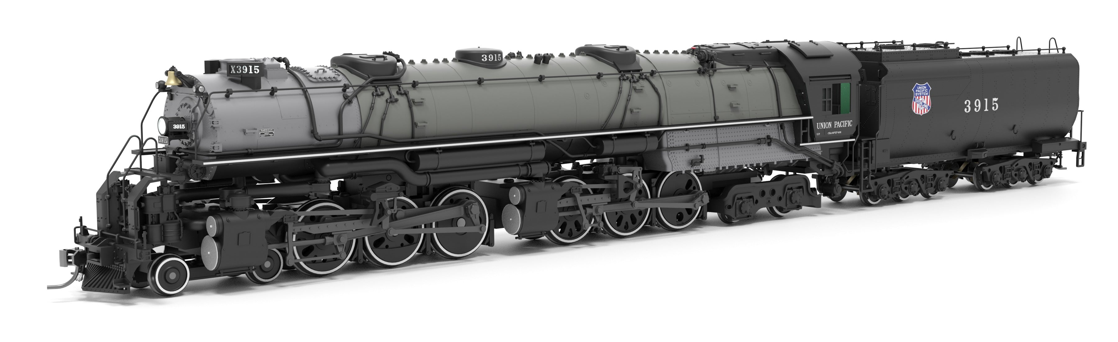 9918 UP Early Challenger (CSA-2), #3915, Builder's Fantasy Paint, No-Sound / DCC-Ready, HO