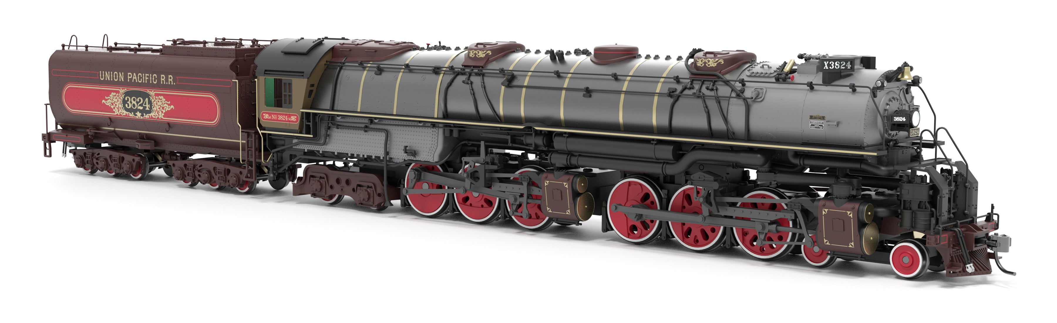 9920 UP Early Challenger (CSA-2), #3824, Ornate 1800's Fantasy Paint, No-Sound / DCC-Ready, HO