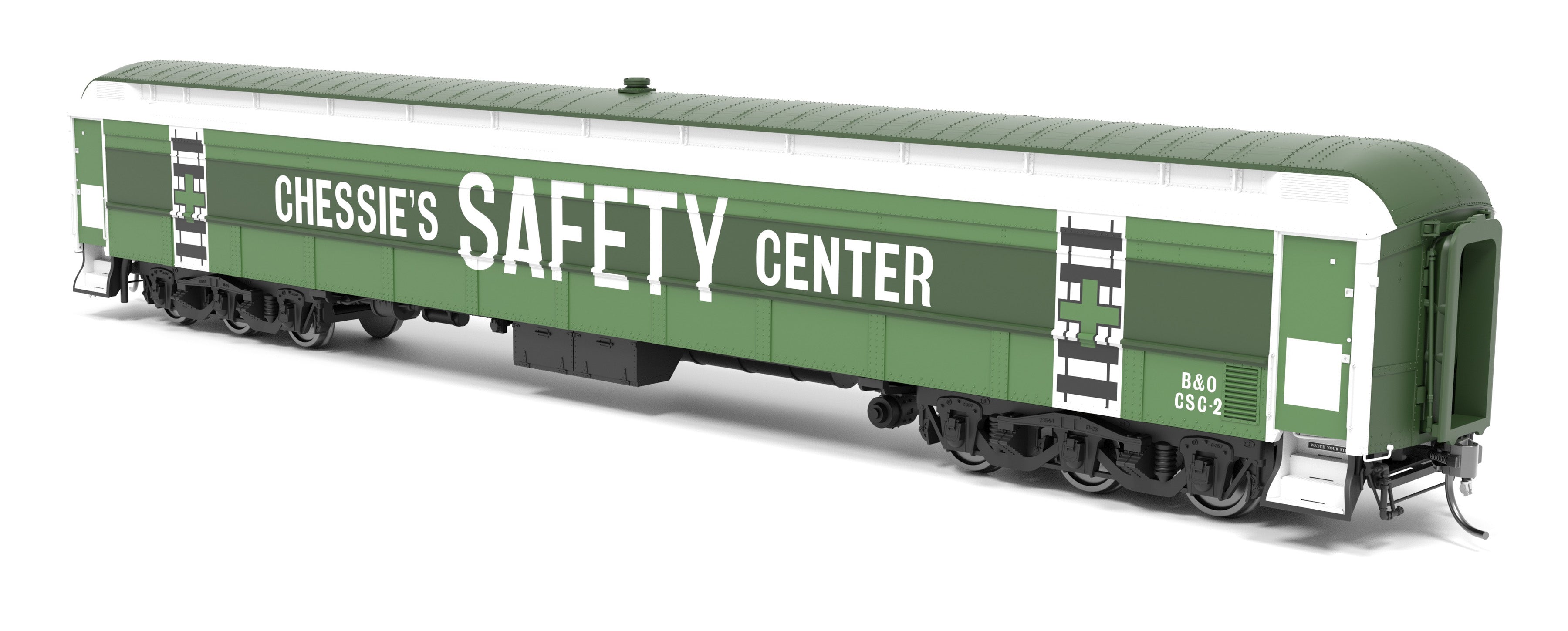 9931 Railroad Instruction Car, Chessie's Center CSC-1, HO Scale