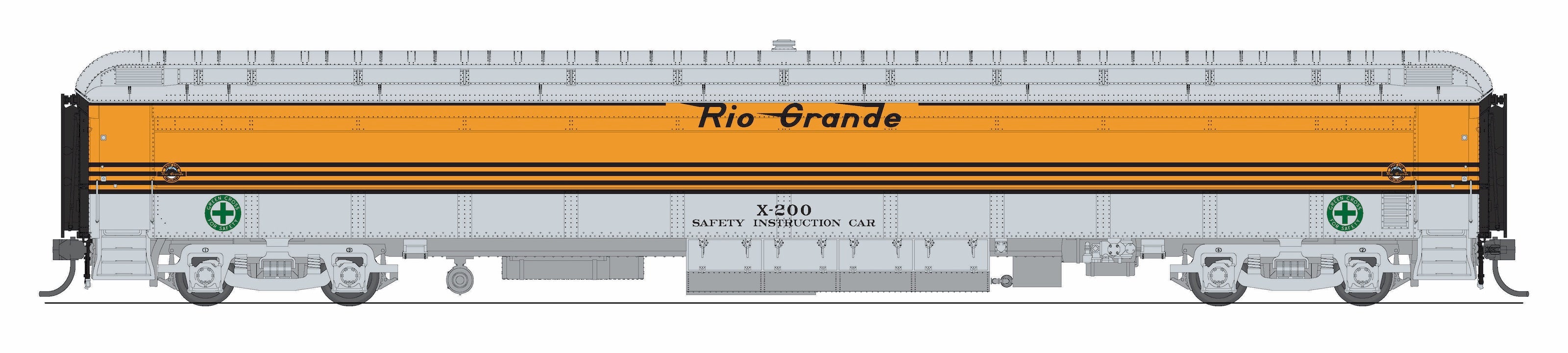 9932 Railroad Instruction Car, DRGW X-200, HO Scale