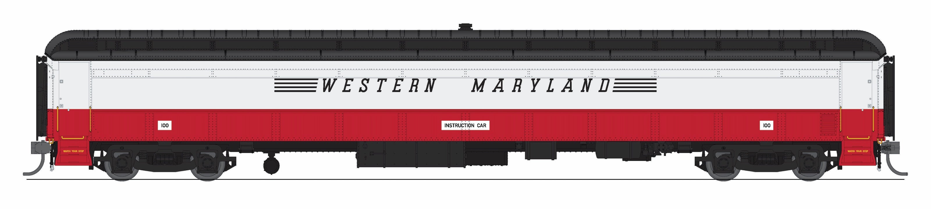 9936 Railroad Instruction Car, Western Maryland WM 100, HO Scale