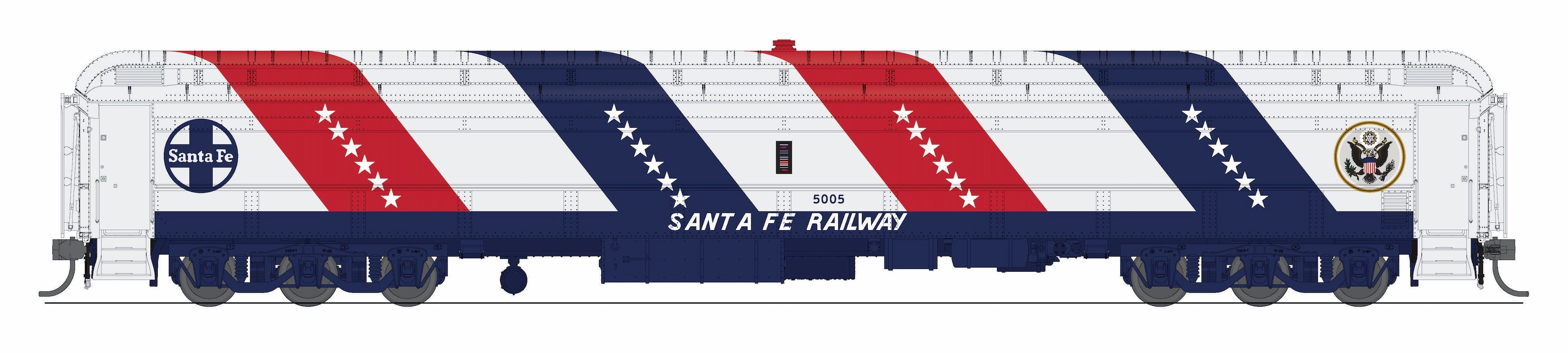 9937 Railroad Exhibit Car, ATSF 5005, HO Scale