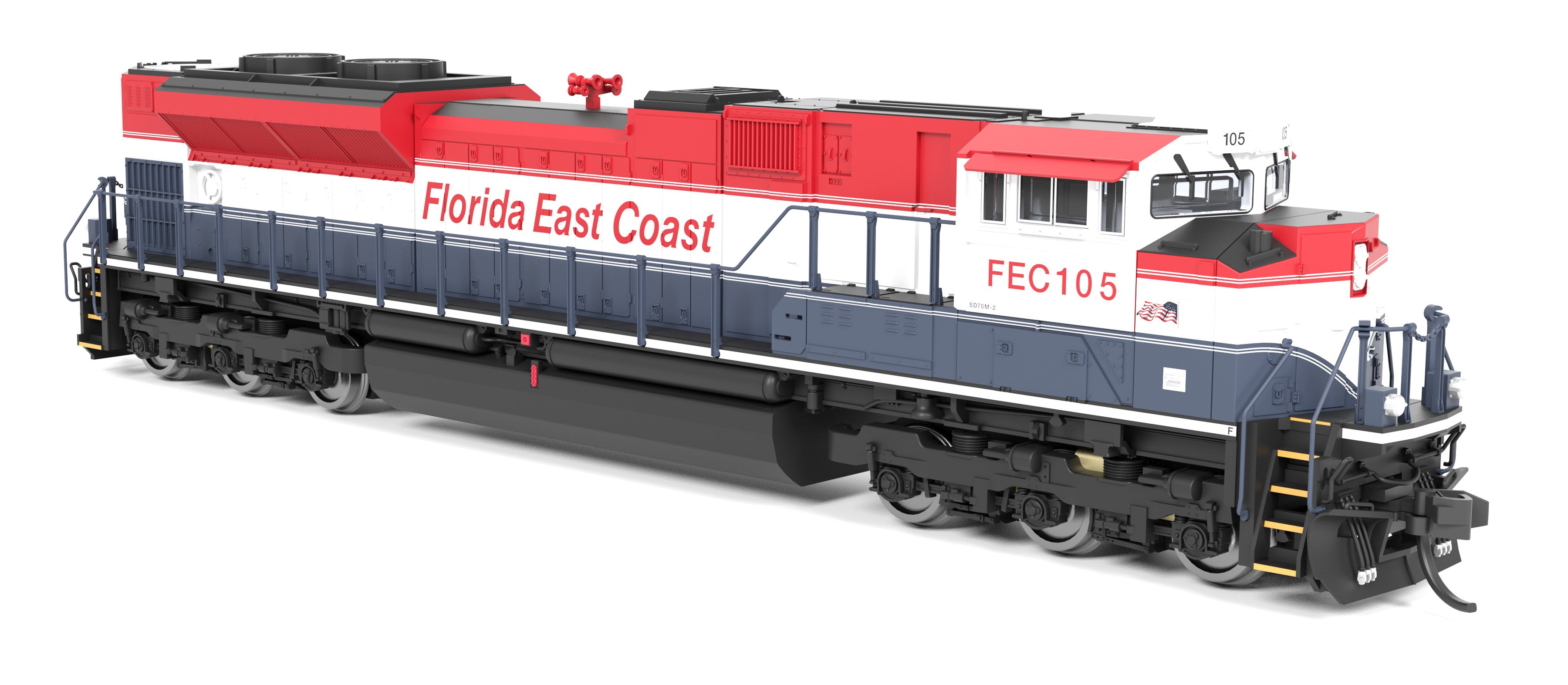 9968 EMD SD70ACe, FEC 105, Red, White, & Blue, Paragon4 Sound/DC/DCC, N