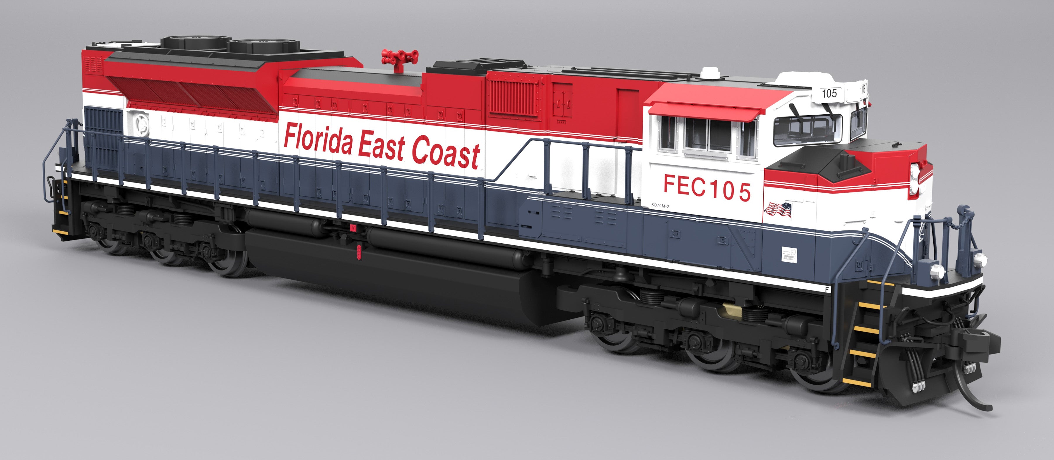 9968 EMD SD70ACe, FEC 105, Red, White, & Blue, Paragon4 Sound/DC/DCC, N