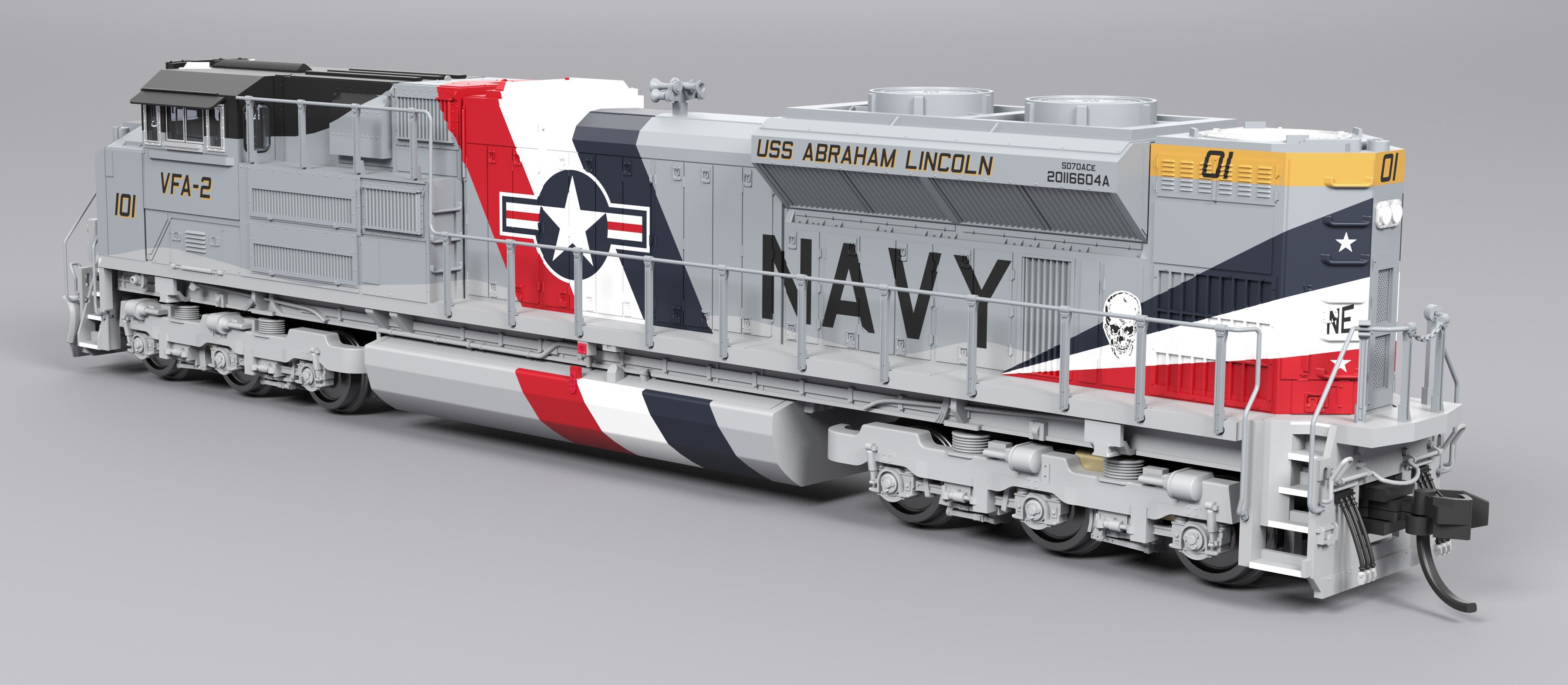 9982 EMD SD70ACe, US Navy #101 Fantasy Paint, Paragon4 Sound/DC/DCC, N