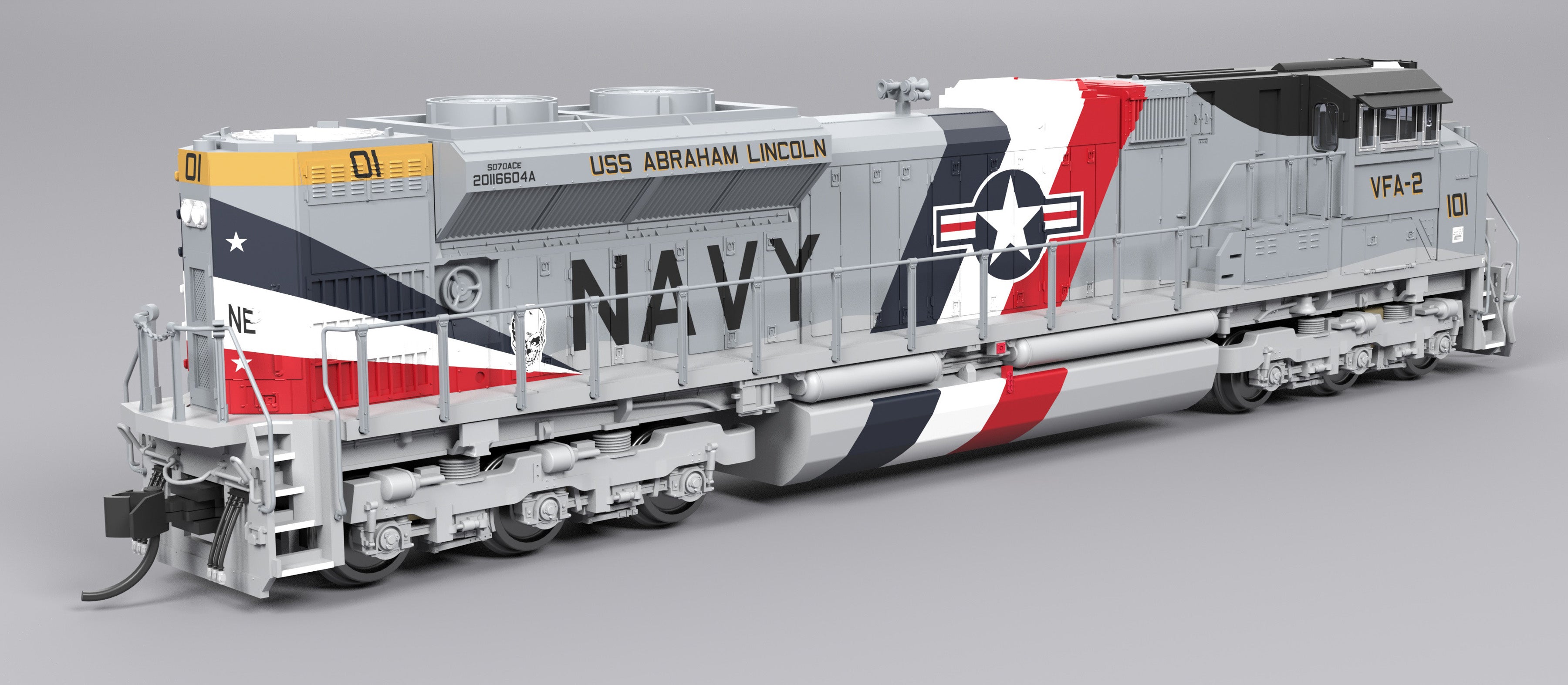 9982 EMD SD70ACe, US Navy #101 Fantasy Paint, Paragon4 Sound/DC/DCC, N