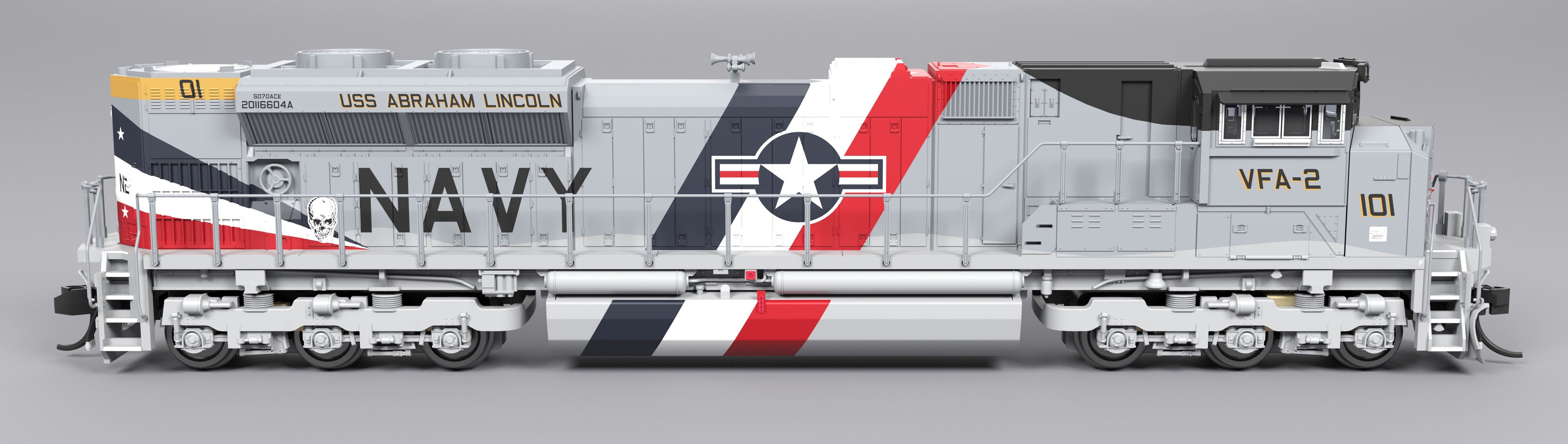 9982 EMD SD70ACe, US Navy #101 Fantasy Paint, Paragon4 Sound/DC/DCC, N