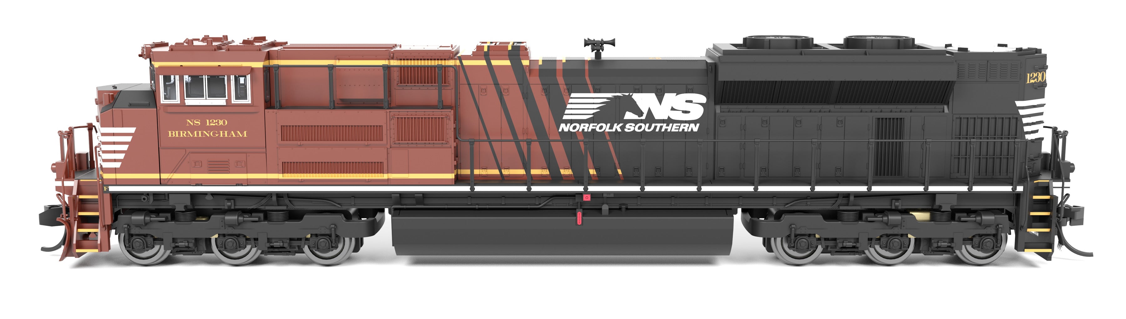 9988 EMD SD70ACe, NS 1230 "Birmingham", Office Car Special, No-Sound / DCC-Ready, N