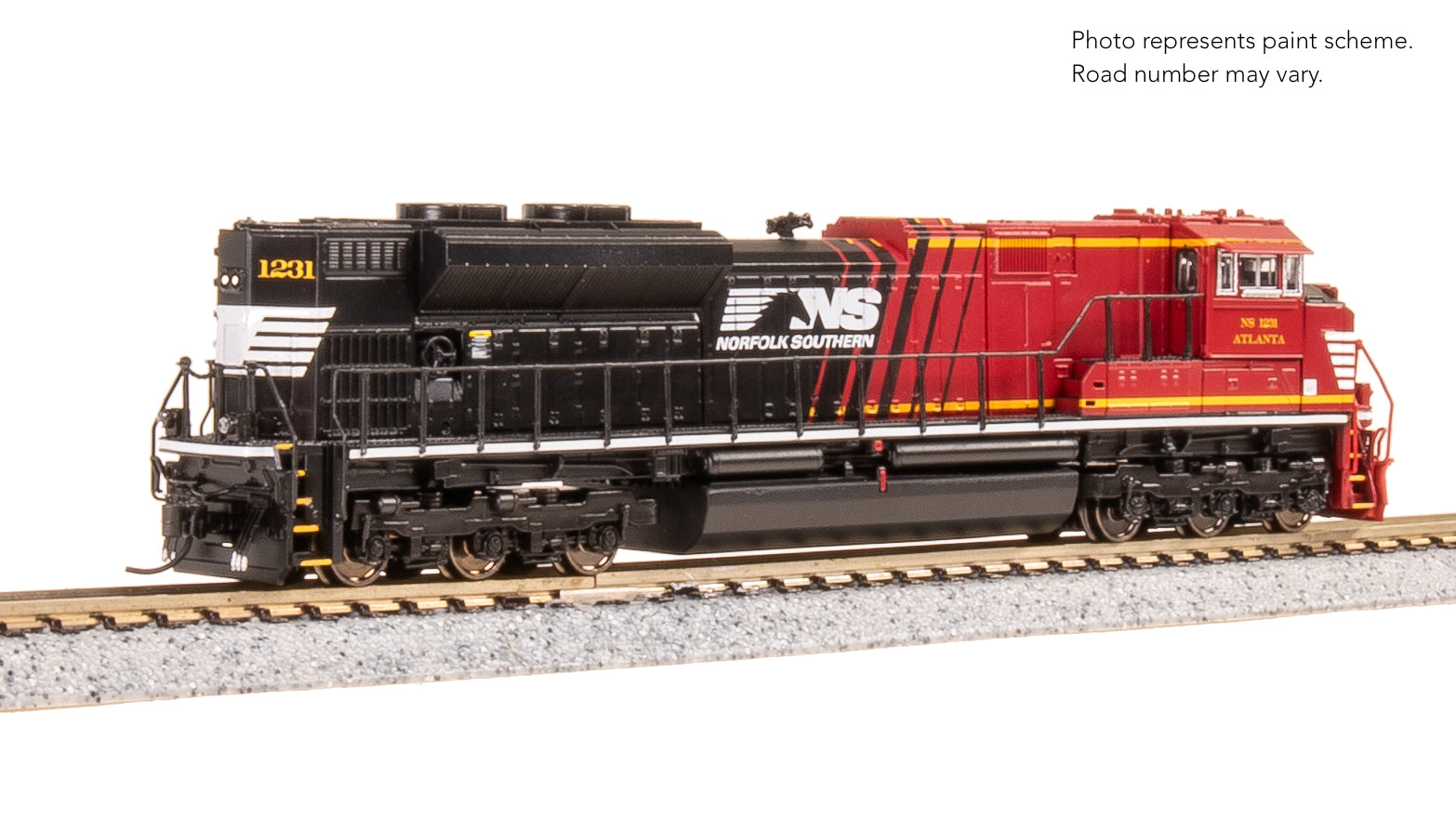 9987 EMD SD70ACe, NS 1231 "Atlanta", Office Car Special, Paragon4 Sound/DC/DCC, N