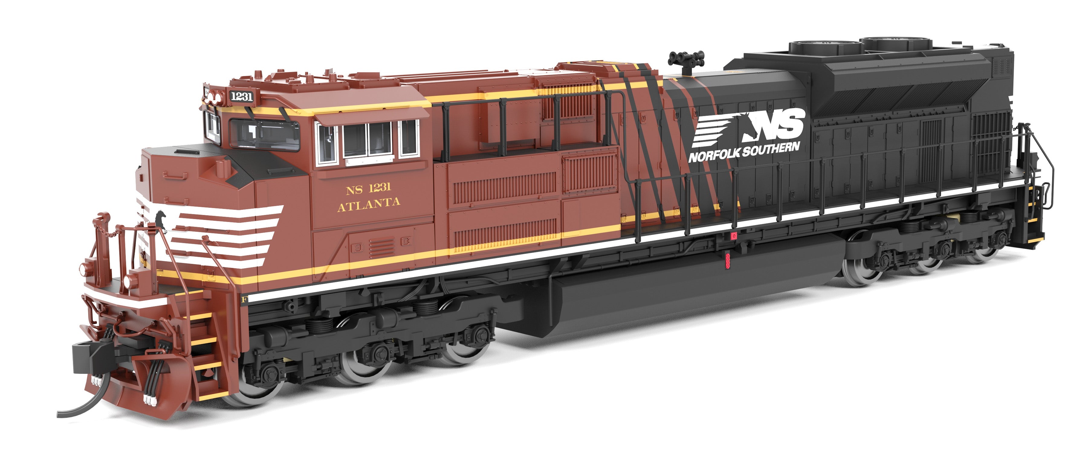 9987 EMD SD70ACe, NS 1231 "Atlanta", Office Car Special, Paragon4 Sound/DC/DCC, N