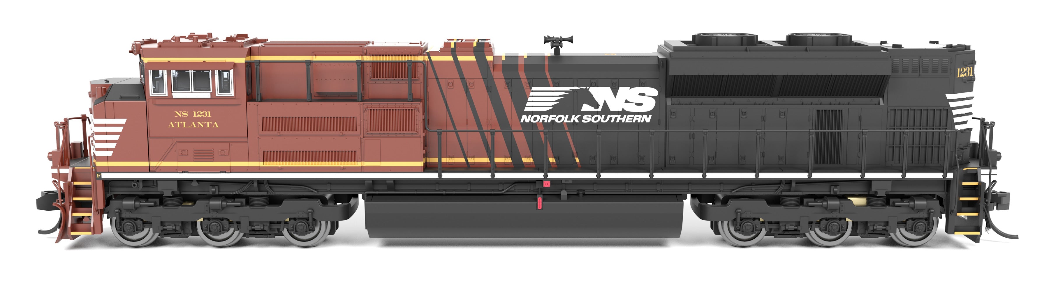 9987 EMD SD70ACe, NS 1231 "Atlanta", Office Car Special, Paragon4 Sound/DC/DCC, N
