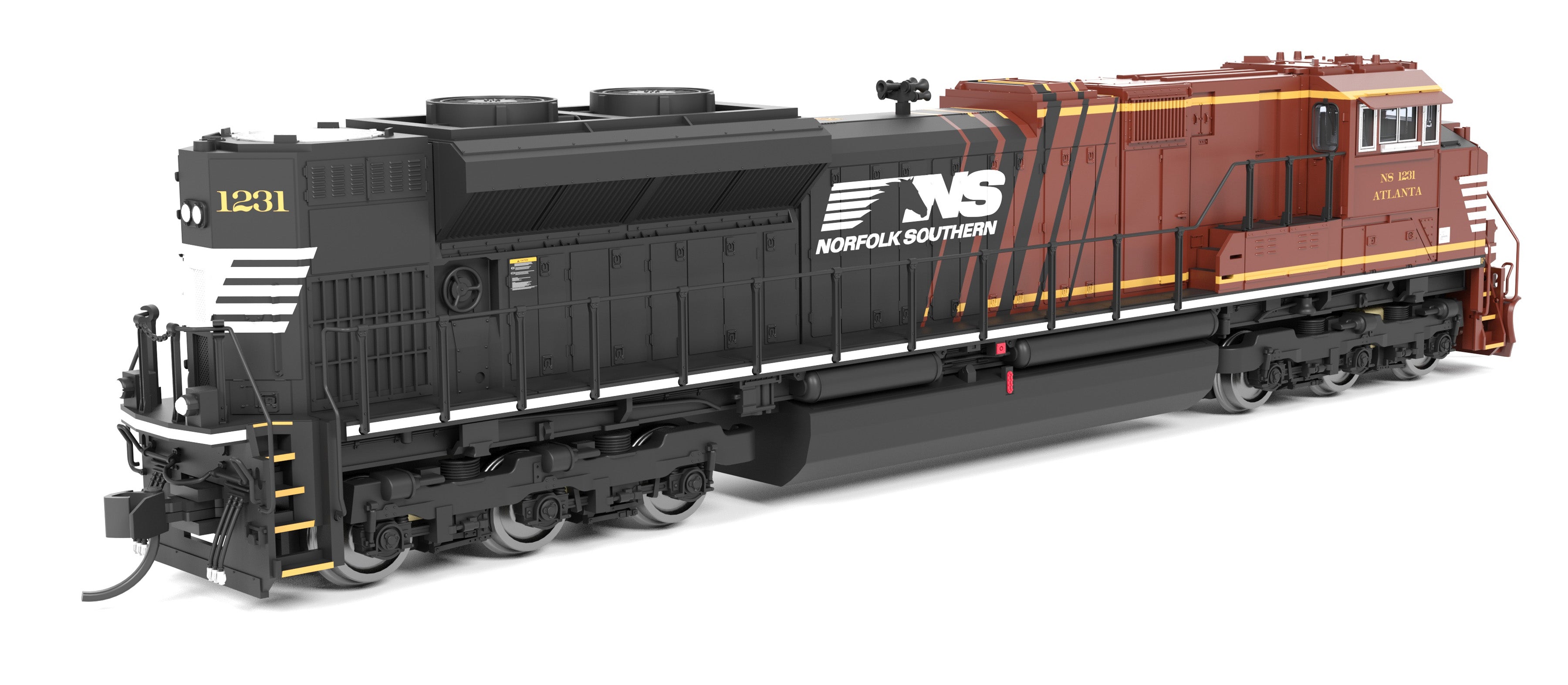 9987 EMD SD70ACe, NS 1231 "Atlanta", Office Car Special, Paragon4 Sound/DC/DCC, N