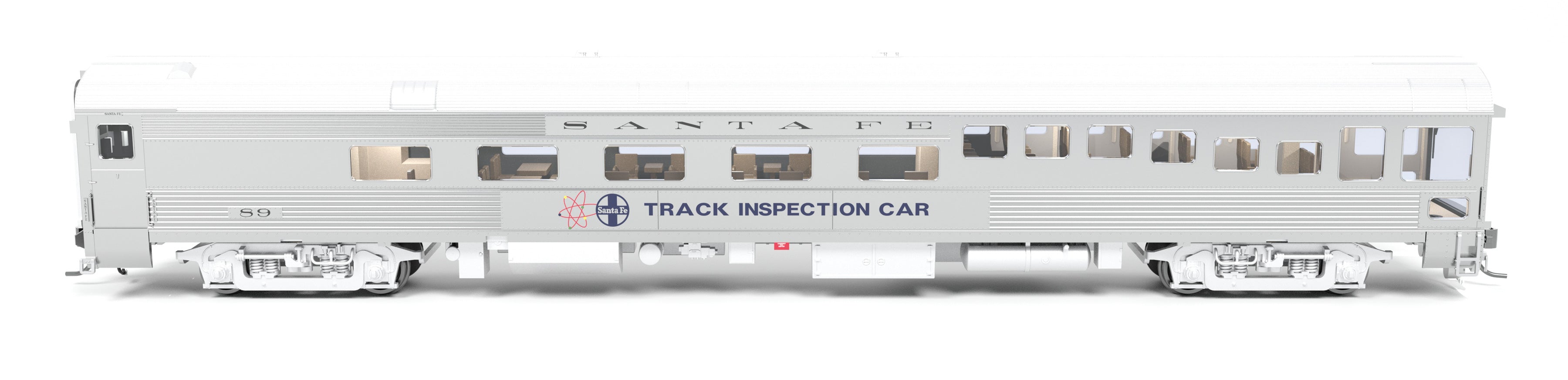 9990 ATSF Track Inspection Car, ATSF #89, 1975-1982 Appearance, HO