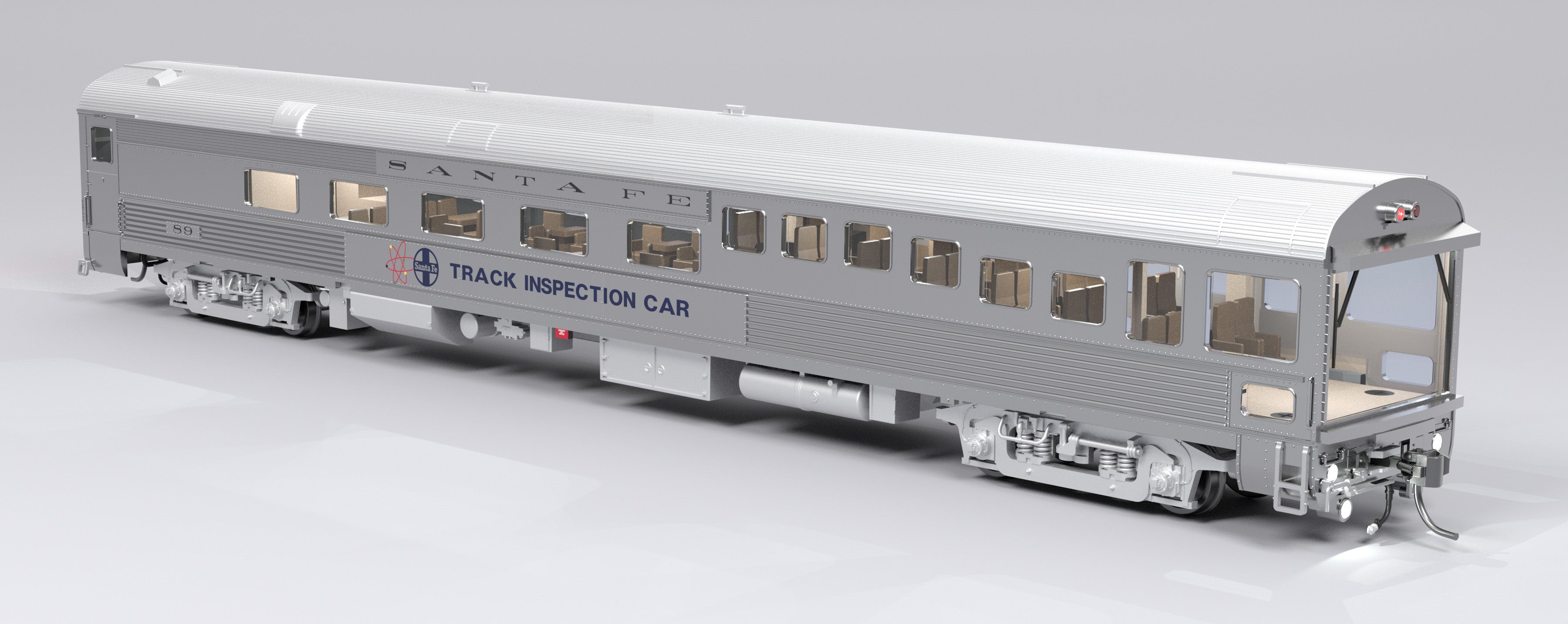 9990 ATSF Track Inspection Car, ATSF #89, 1975-1982 Appearance, HO