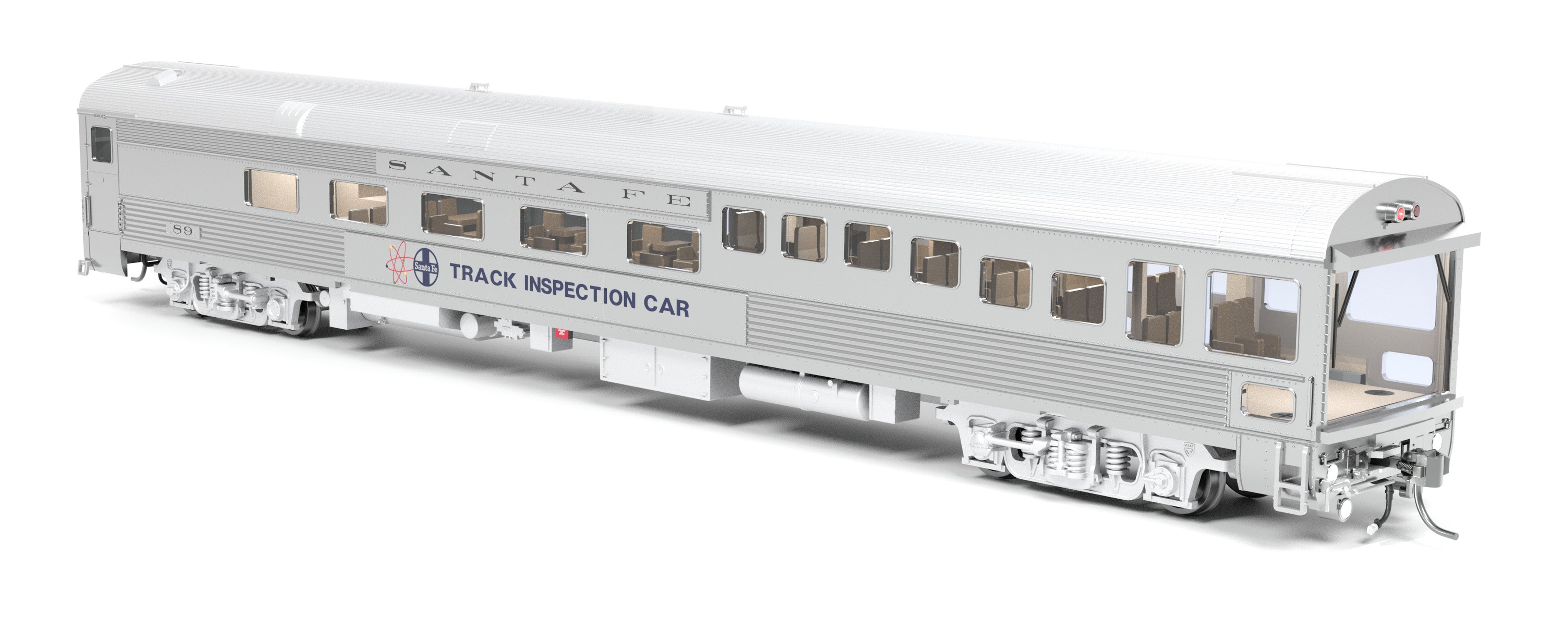 9991 ATSF Track Inspection Car, ATSF #89, 1982-1990 Appearance, HO