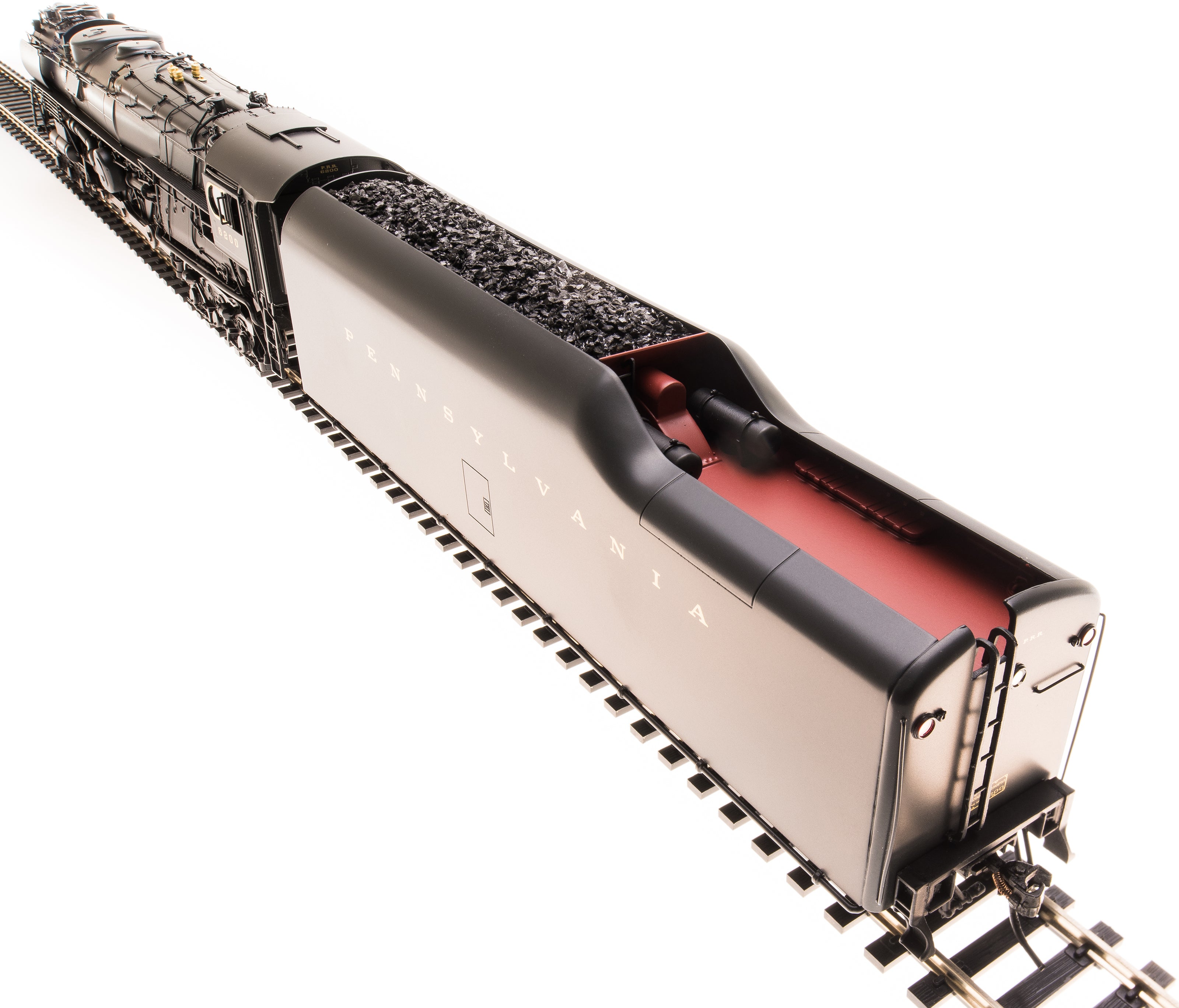 6185 PRR S2 6-8-6 Turbine #6200, with small smoke deflectors, Paragon4 Sound/DC/DCC, Smoke, HO