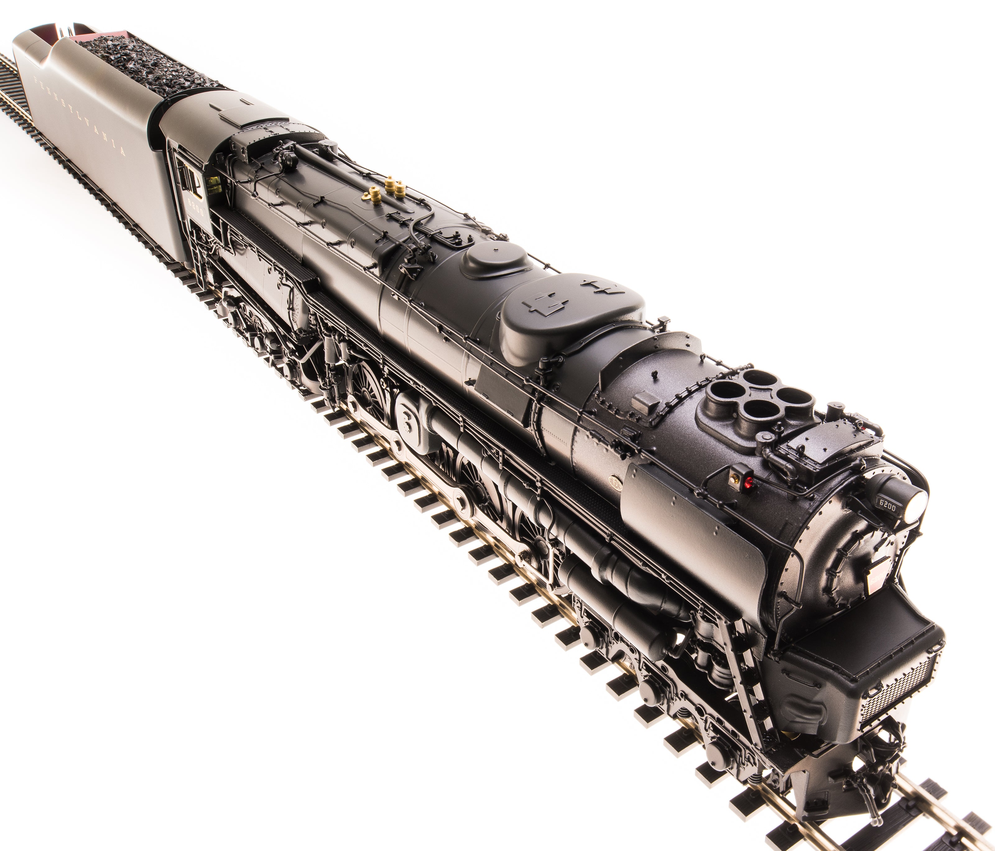 6185 PRR S2 6-8-6 Turbine #6200, with small smoke deflectors, Paragon4 Sound/DC/DCC, Smoke, HO