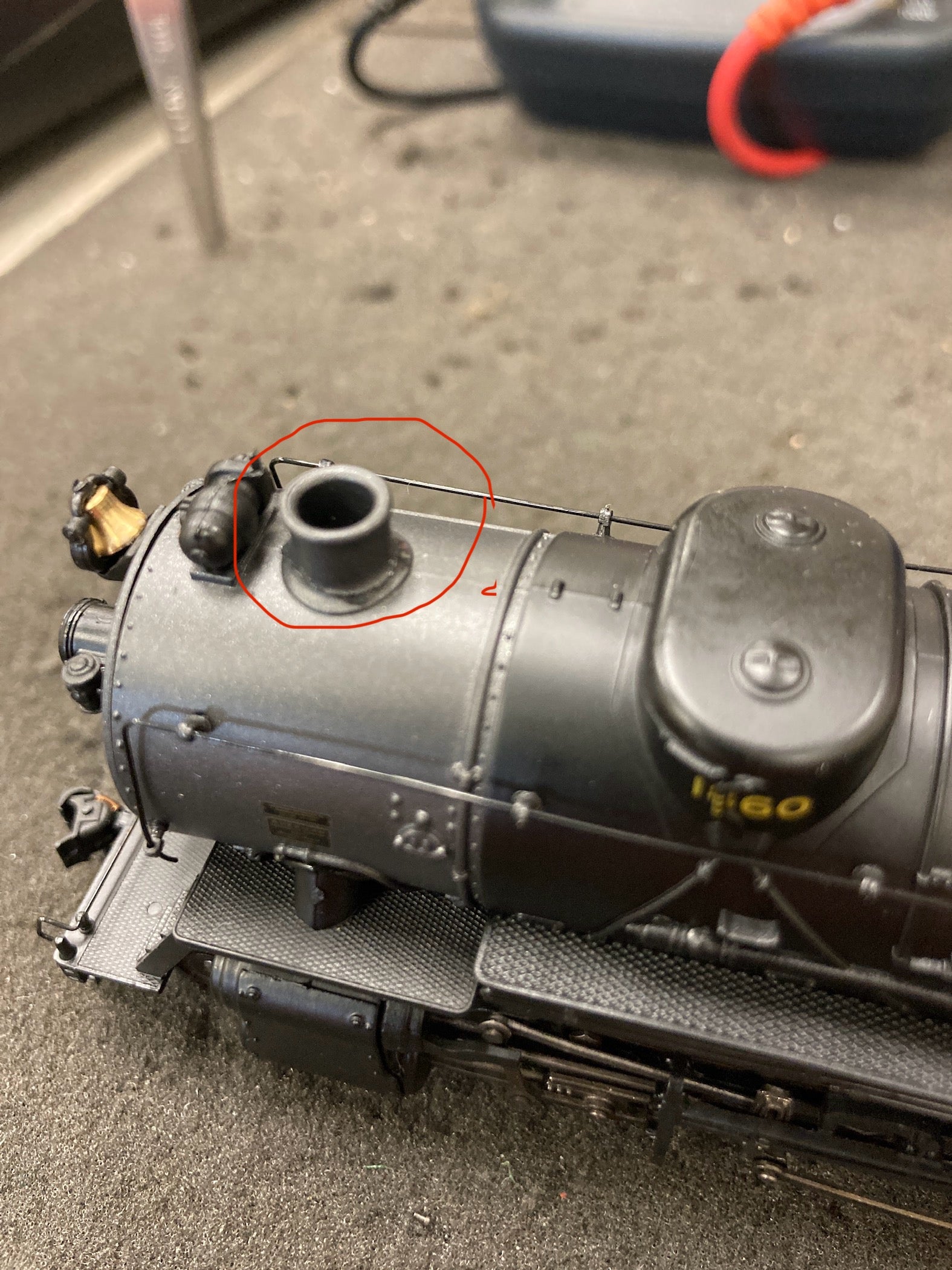 *BLEMISHED (SEE PHOTO, GLUED ON SMOKESTACK, SOLD AS IS)* BR5548-1 USRA Heavy Mikado, L&N #1860, Paragon3 Sound/DC/DCC, HO