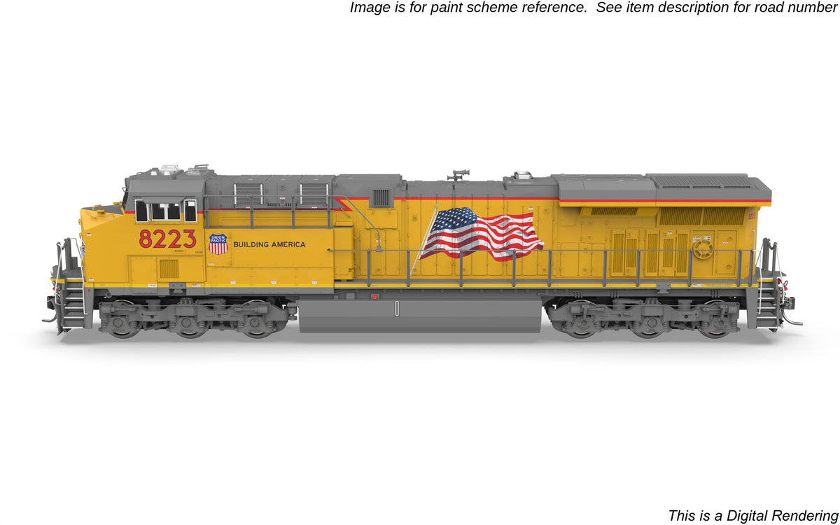 10829 GE ES44AC, UP 8200, Building America Scheme, No-Sound / DCC-Ready, HO