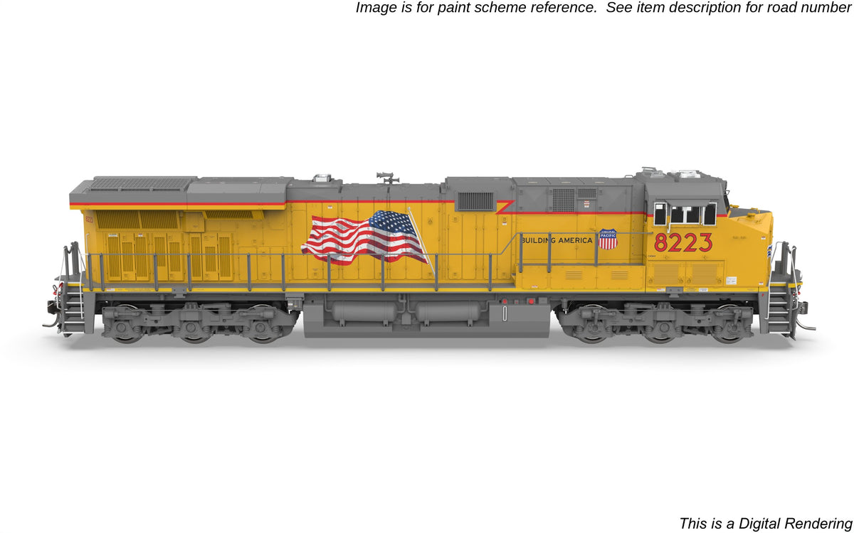 10829 GE ES44AC, UP 8200, Building America Scheme, No-Sound / DCC-Ready, HO