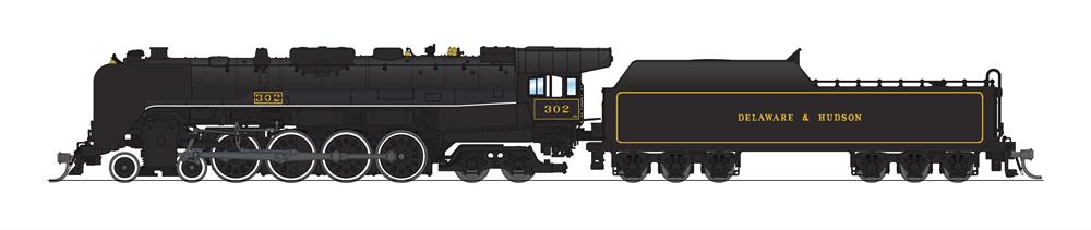 8247 Delaware & Hudson 4-8-4, Centennial Locomotive #302, No-Sound / DCC-Ready, N