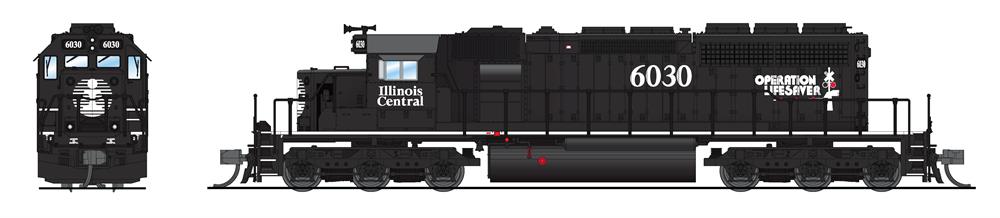 7962 EMD SD40-2, IC 6257, Black Operation Lifesaver, Paragon4 Sound/DC/DCC, N