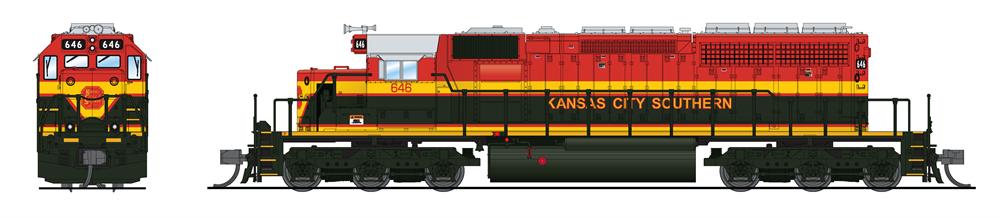 7963 EMD SD40-2, KCS 646, Belle Scheme, Paragon4 Sound/DC/DCC, N
