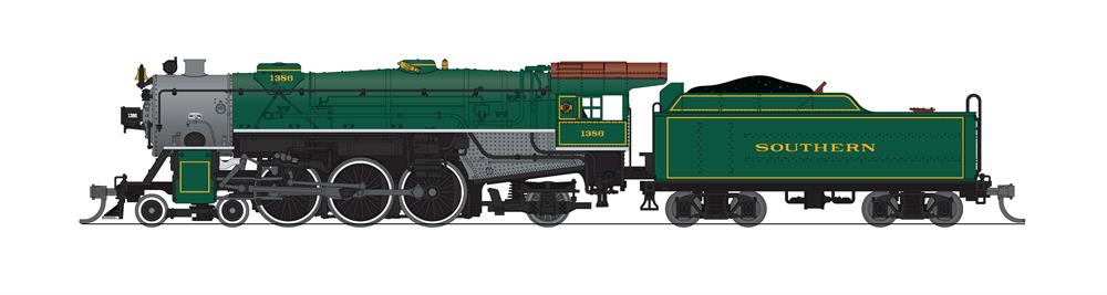 8065 Heavy Pacific 4-6-2, SOU 1386, Sylvan Green, No-Sound/DCC-Ready, N (NP)