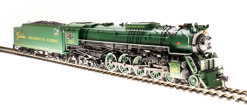 ** Blemished (sold as-is, see pictures) REFURBISHED BR4909 Hybrid C&O J3a 4-8-4, #614, "The Greenbrier Presidential Express", Paragon3 Sound/DC/DCC, Smoke, HO
