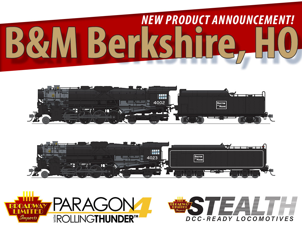 NEW PRODUCT ANNOUNCEMENT: B&M T1a And T1b Berkshires, Big Boy And Stoc