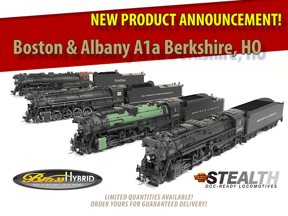 NEW PRODUCT ANNOUNCEMENT: B&A, Lima, and IC Berkshire in HO & N Scale Baldwin RF16 Sharknose diesels!