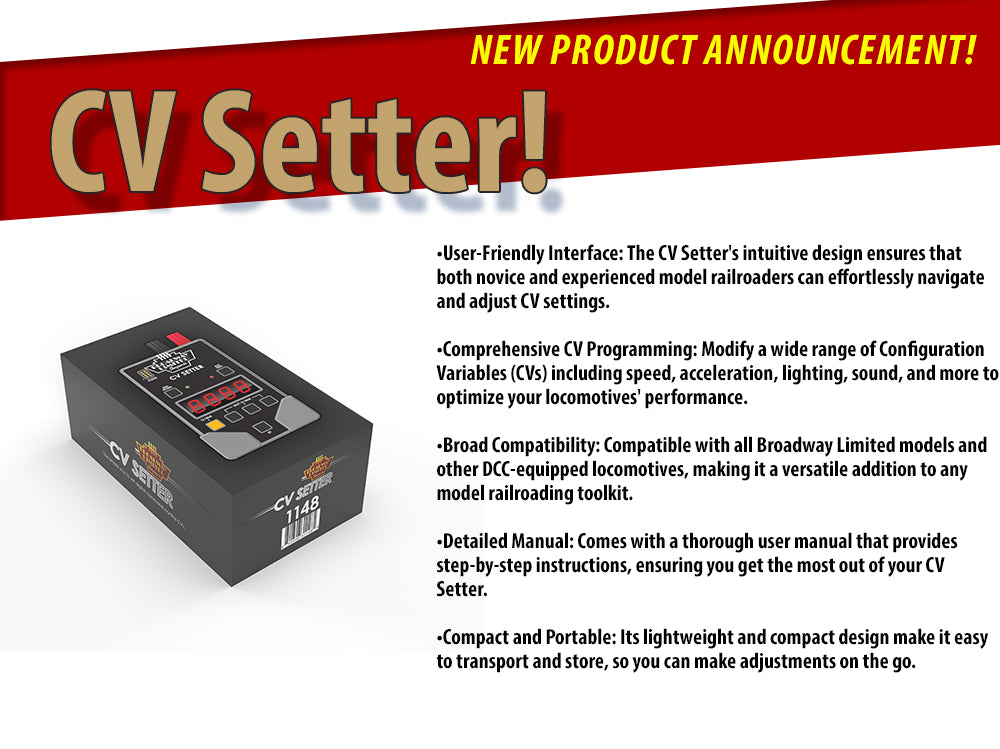 NEW PRODUCT ANNOUNCEMENT: CV Setter for both HO and N scale