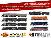 NEW PRODUCT ANNOUNCEMENT: N Scale Late Challengers, HO Scale AT&SF Ber