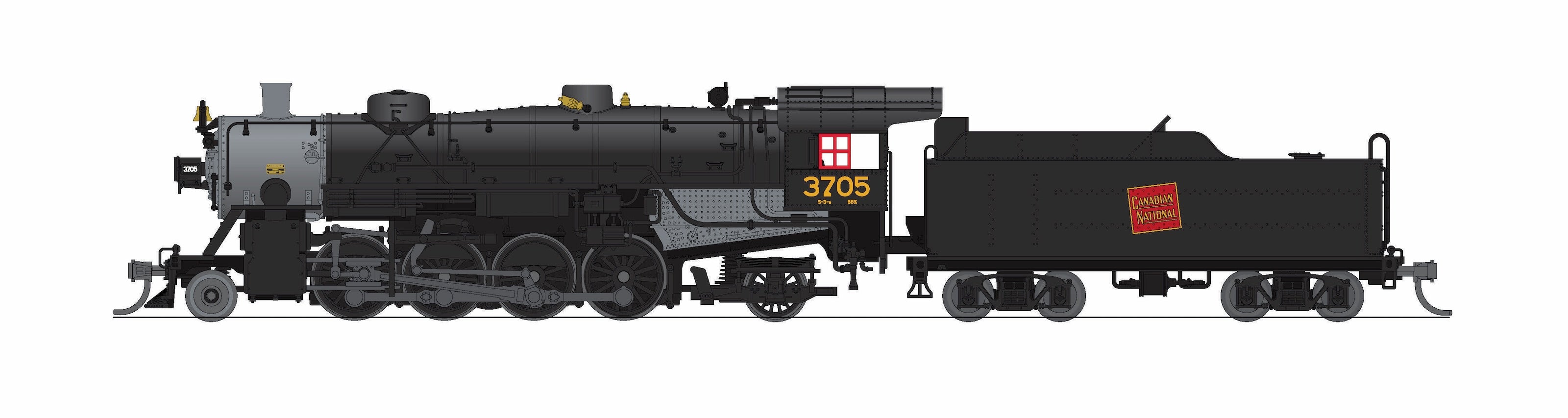 10072 USRA Light Mikado, CN 3705, No-Sound / DCC-Ready, N