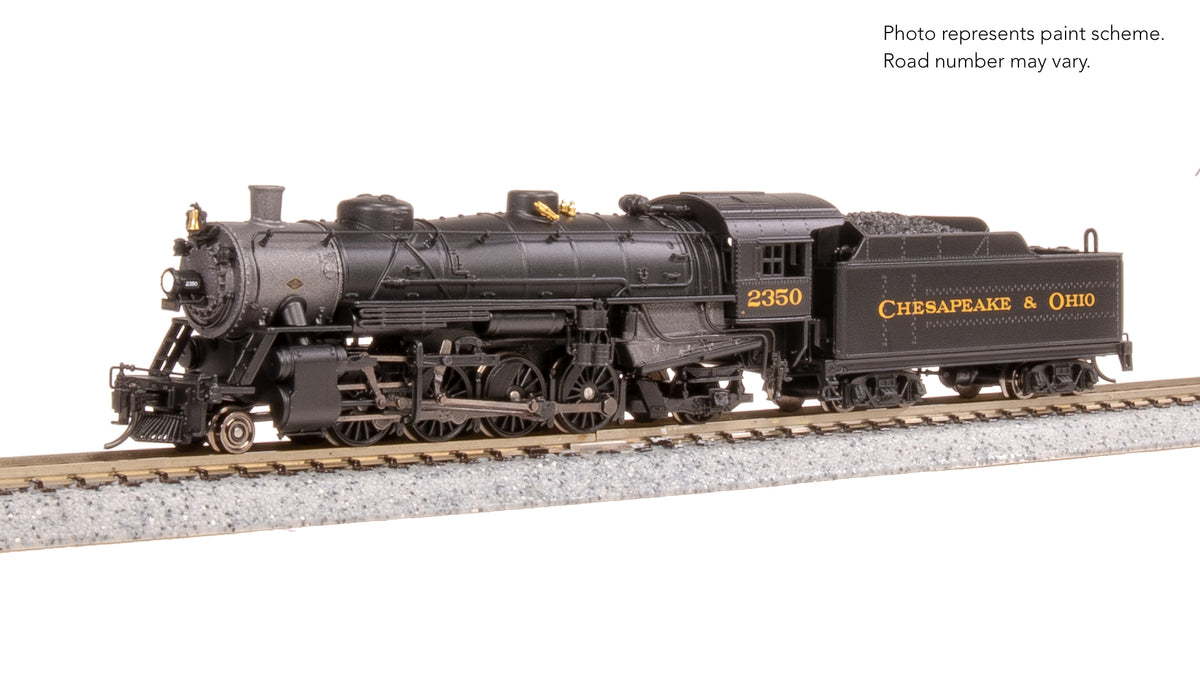 10077 USRA Light Mikado, C&O 2362, No-Sound / DCC-Ready, N