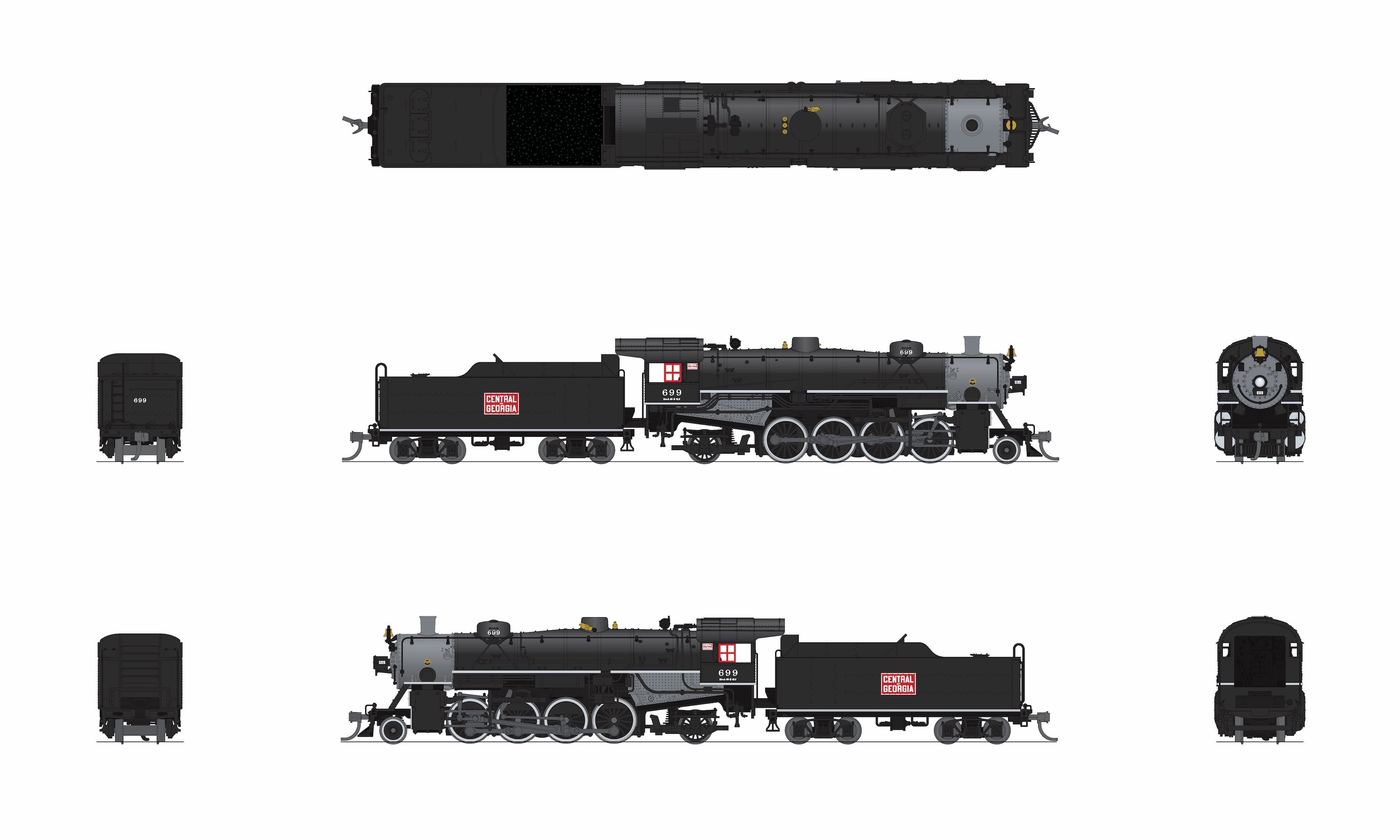 10078 USRA Light Mikado, CofG 699, TVRM Excursion Appearance, Paragon4 Sound/DC/DCC, N