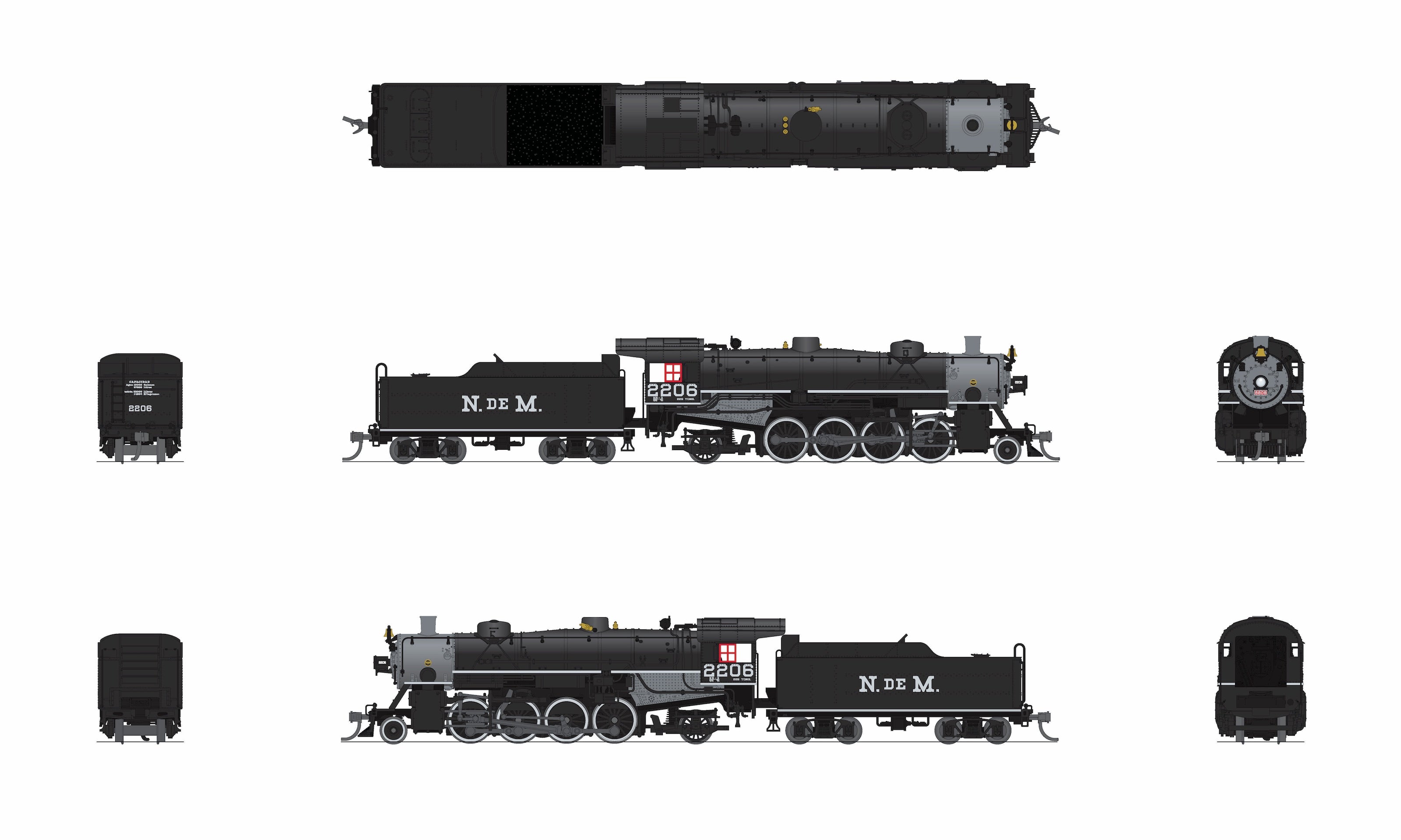 10082 USRA Light Mikado, NdeM 2206, No-Sound / DCC-Ready, N